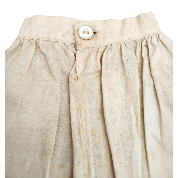 Antique Handmade Doll Petticoat, Late 1800s to Early 1900s - Picture 3 of 4